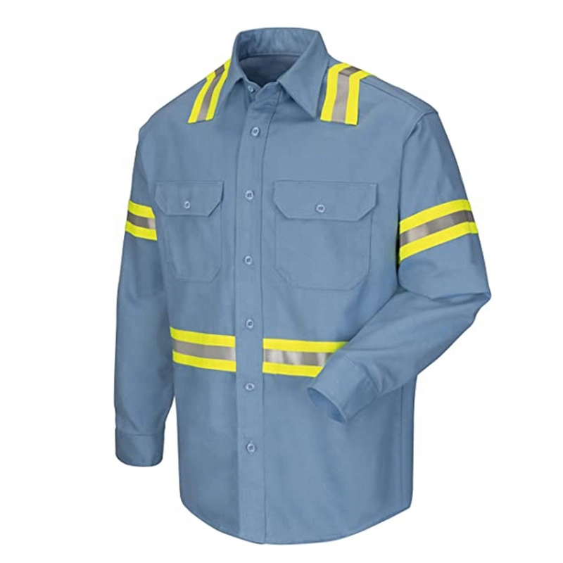 Fr Cat-2 Men&prime;s Flame Retardtart Enhanced Visibility Uniform Polo Shirt