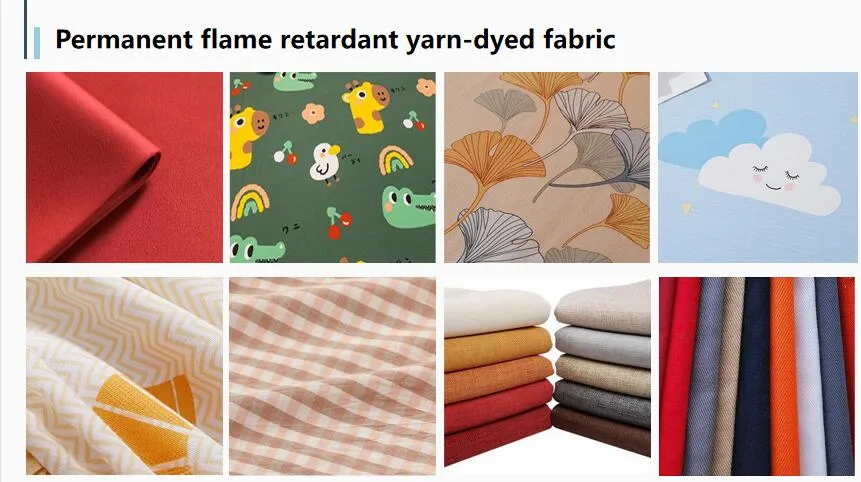 High Quality Home Textile Inherent Fire Retardant Curtain Fabric
