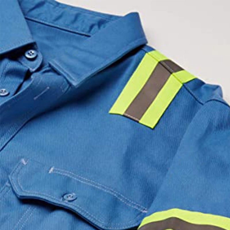 Fr Cat-2 Men&prime;s Flame Retardtart Enhanced Visibility Uniform Polo Shirt